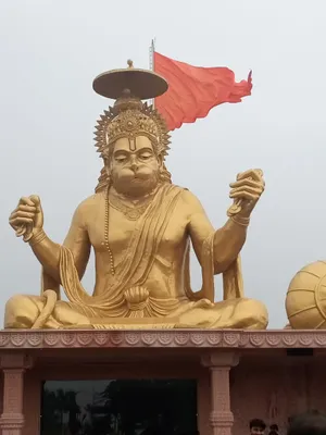 Jai Shree Ram Hd Golden Statue Wallpaper