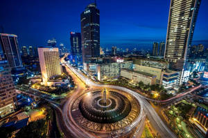 Jakarta City Roundabout Wallpaper