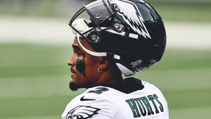 Jalen Hurt Is Ready To Make An Impact On The Philadelphia Eagles Wallpaper