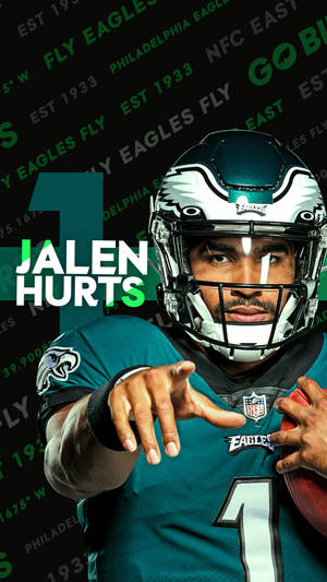 Jalen Hurts Leading The Philadelphia Eagles To Victory! Wallpaper