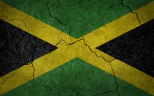 Jamaican_ Flag_ Grunge_ Texture Wallpaper