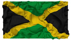 Jamaican Flag Wavy Texture Wallpaper