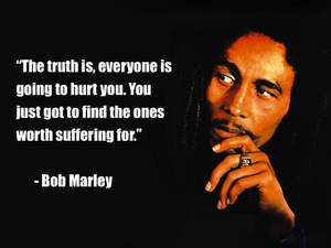 Jamaican Singer Bob Marley Quotes Wallpaper