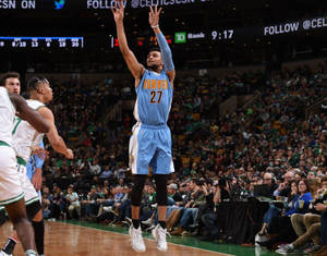 Jamal Murray 3-point Shot Wallpaper