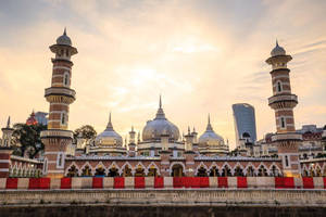 Jamek Mosque Of Kuala Lumpur Wallpaper