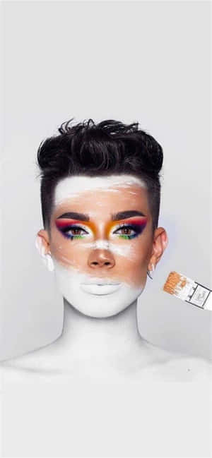 James Charles White Paint Wallpaper