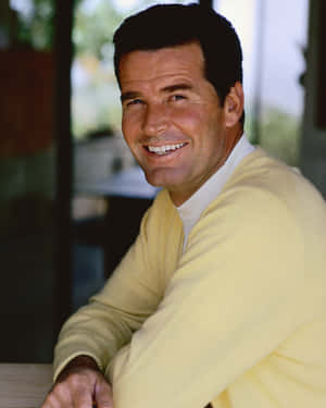 James Garner Smilingin Yellow Wallpaper