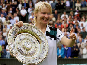 Jana Novotna Giving Thumbs Up Wallpaper