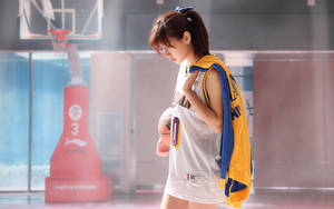 Japan Girl Basketball Jersey Wallpaper