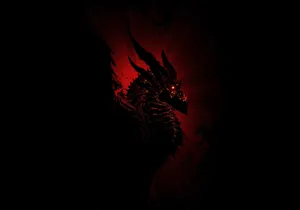 Japanese Dragon Dark Art Wallpaper