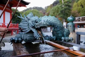 Japanese Dragon Figurine Wallpaper