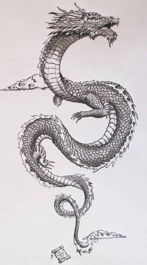 Japanese Dragon Tattoo Figure Wallpaper