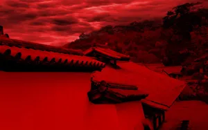 Japanese Red And Black Phone Wallpaper