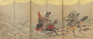 Japanese Samurai Traditional Painting Wallpaper