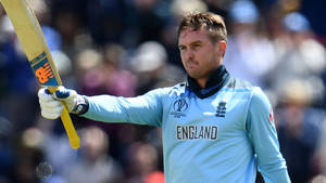 Jason Roy Blue England Team Uniform Wallpaper