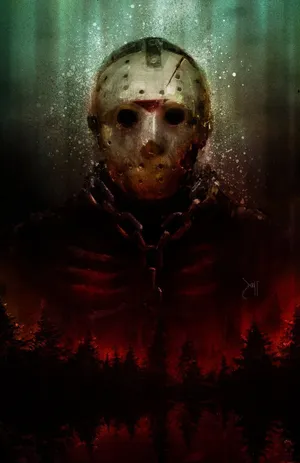 Phone Wallpaper: Friday the 13th Jason Voorhees Camp Crystal Lake Hockey  Mask Summer Camp Digital Download Digital Art - Etsy