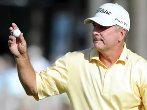 Jay Haas Holding Golf Ball Wallpaper