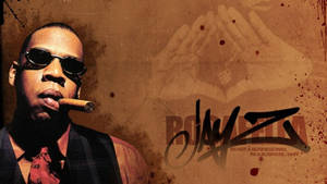 Jay-z With Cigar Wallpaper