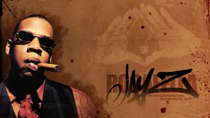 Jay-z With Cigar Wallpaper
