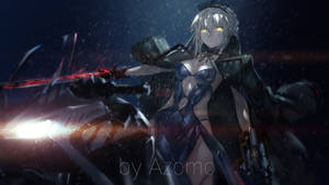 Jeanne Lancer Alter, White Hair, Avamone, Cleavage, Fate Wallpaper