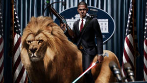 Jedi Barack Obama With Crossbow Wallpaper