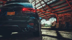 Jeep Trackhawk In Barn Wallpaper