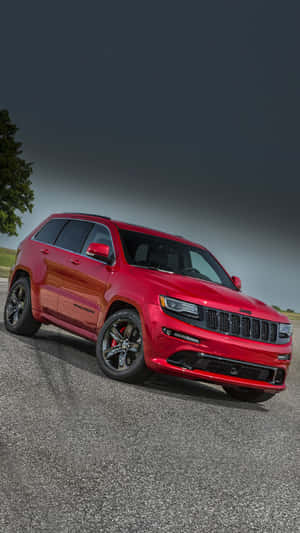 Jeep Trackhawk Under Dark Sky Wallpaper