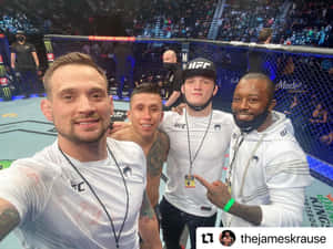 Jeff Molina With Coach And Team Wallpaper