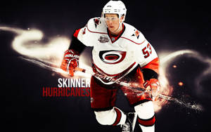 Jeff Skinner In Action For The Carolina Hurricanes Wallpaper