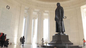 Jefferson Memorial From The Inside Wallpaper