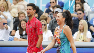 Jelena Janković And Novak Djokovic Wallpaper