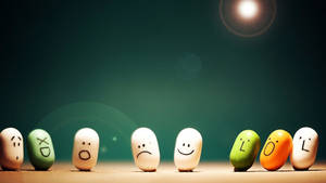 Jelly Beans Funny Faces Wallpaper