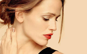 Jennifer Garner Red Lipstick Wallpaper