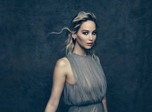 Jennifer Lawrence See-through Dress Wallpaper