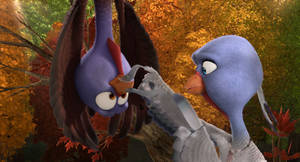 Jenny And Reggie From Free Birds Wallpaper