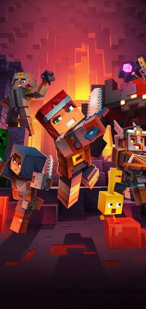 Jesse Group Minecraft Iphone Wallpaper