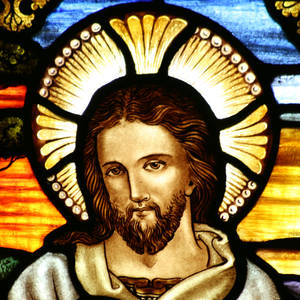 Jesus As The Good Shepherd In Christianity Religion Stained Glass Wallpaper