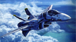 Jet Fighter Blue Wallpaper