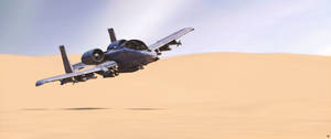 Jet Fighter In The Desert Wallpaper