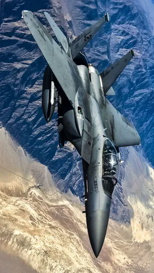 Jet Iphone Over The Mountain Wallpaper