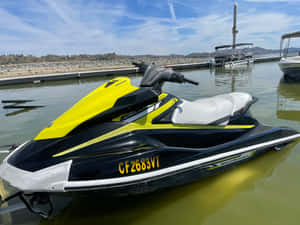 Jet Ski In River Wallpaper