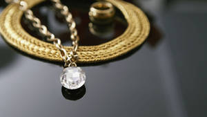 Jewelry Necklace With Diamond Pendant Wallpaper