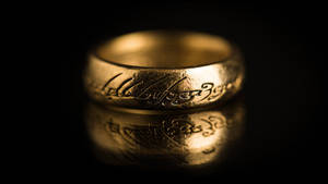Jewelry Ring With Engraved Symbols Wallpaper