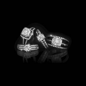 Jewelry Rings Studded With Diamonds Wallpaper
