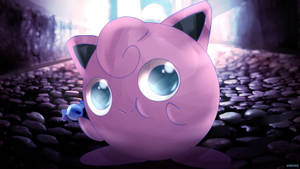 Jigglypuff Pokemon With Candy Wallpaper