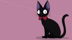 Jiji With Tie From Kikis Delivery Service Wallpaper