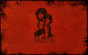 Jim Morrison Red Metal Wallpaper