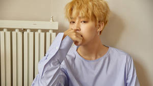 Jimin Bts Cute Blond Wallpaper