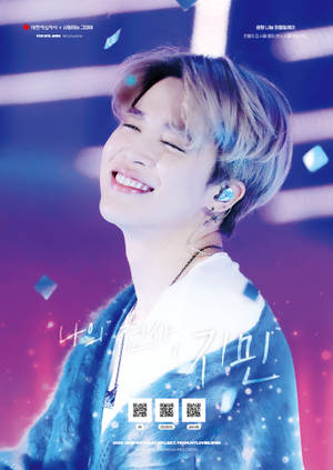 Jimin Of Bts Happy On Stage Wallpaper