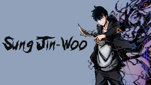 Jin-woo Name Solo Leveling 4k Wallpaper
